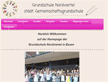 Tablet Screenshot of grundschule-nordviertel.essen.de